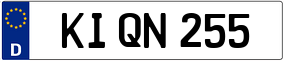 Trailer License Plate